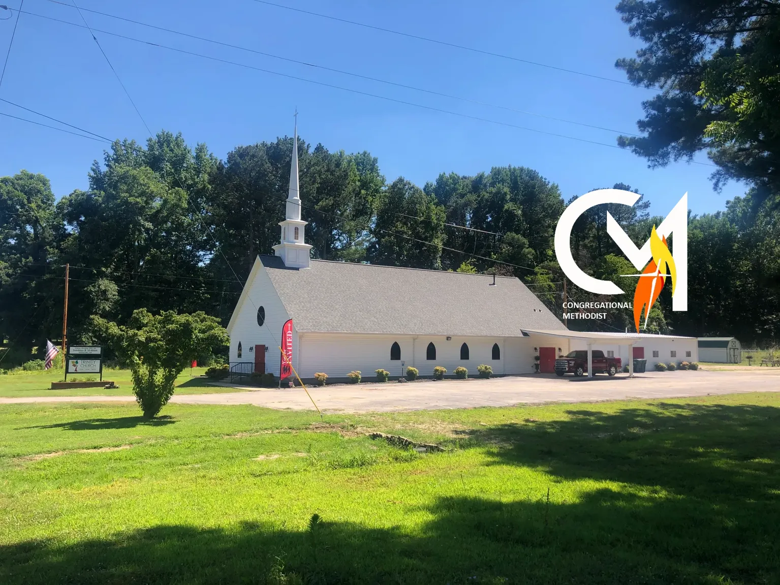 A photo of the Trinity CMC church building